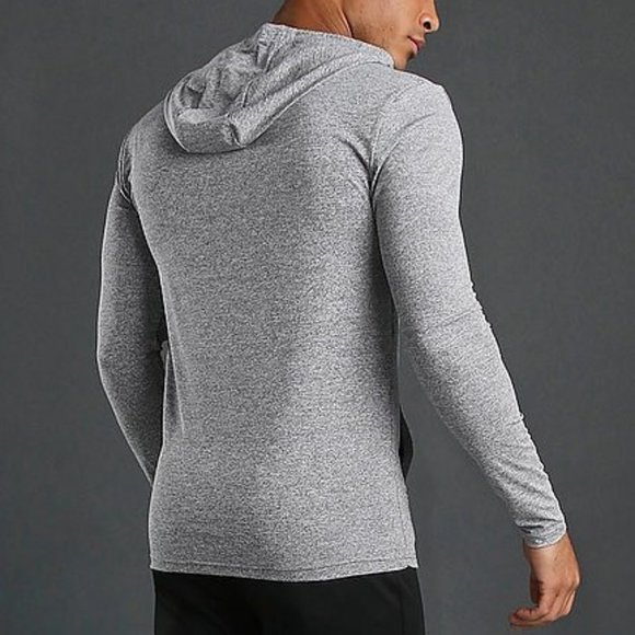 Boohoo Man Med Active Muscle Fit Marl Zip Hoodie - Picture 3 of 9